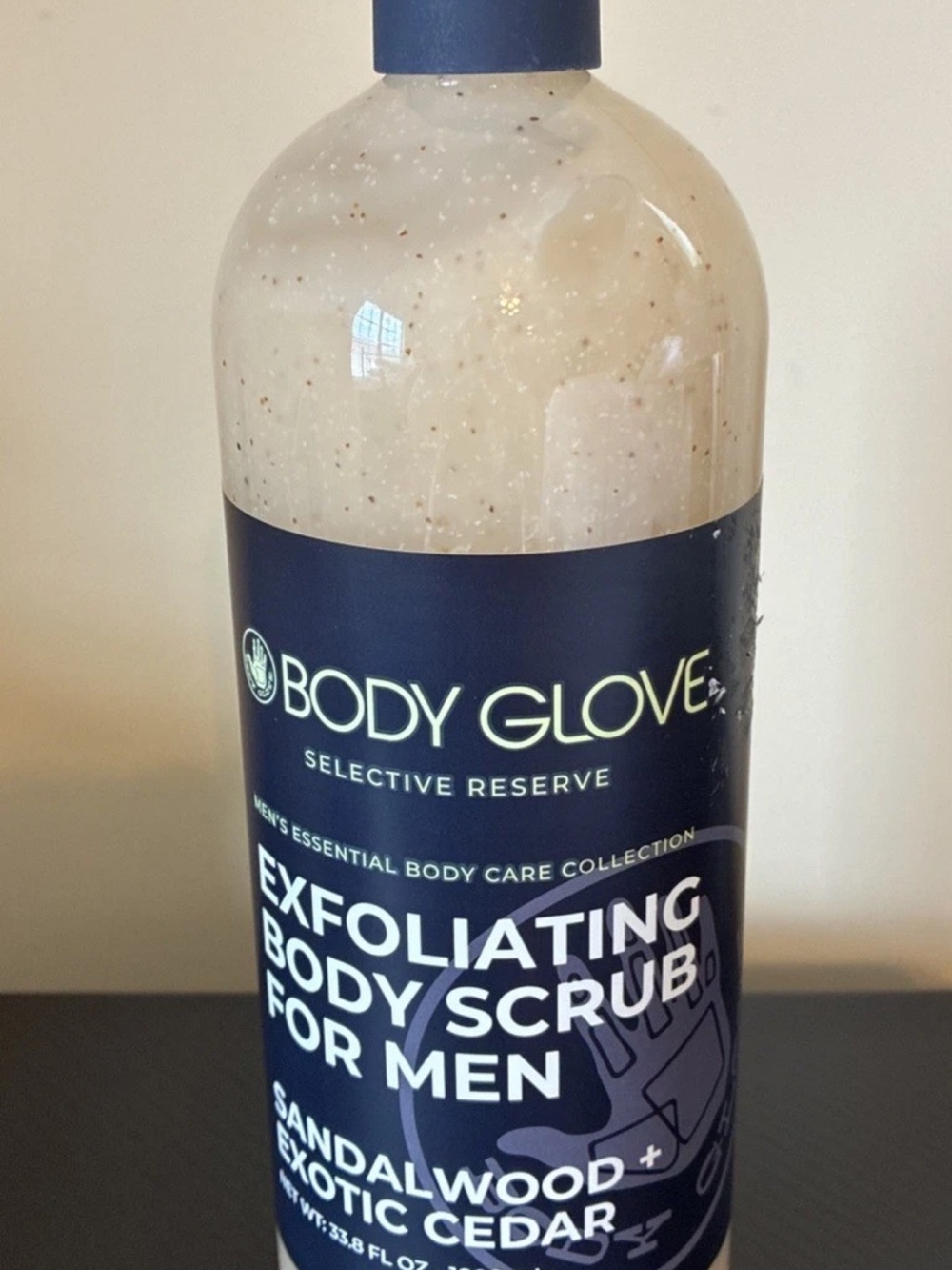 Body Glove Exfoliating Body Scrub for Men - Navy Blue and White